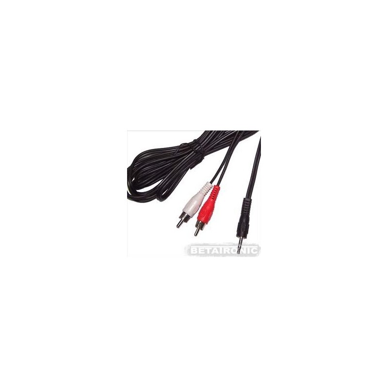 Kabel wtyk jack 3,5mm Stereo 2x wtyk RCA- 3m